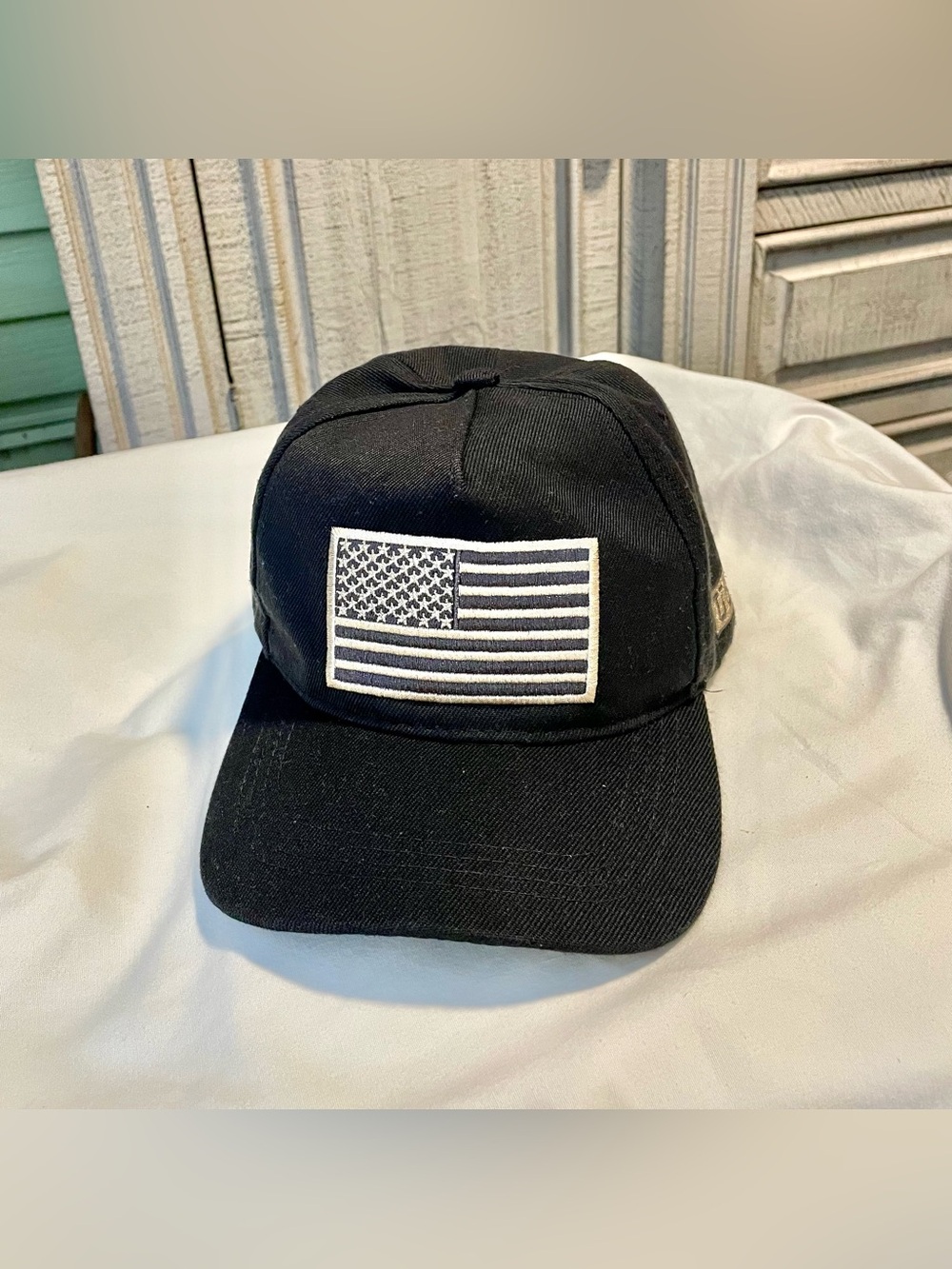 August Sportswear USA Muted Flag Embroidered Baseball Hat/Cap - Adj Hook~n~Loop